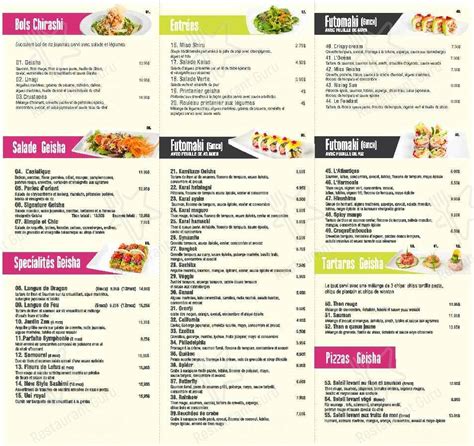 geisha academy medellin|Menus – Geisha